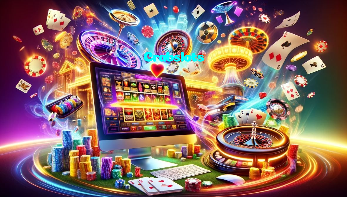 Crabslots casino presented on mobile device in Pakistan with slots and live games
